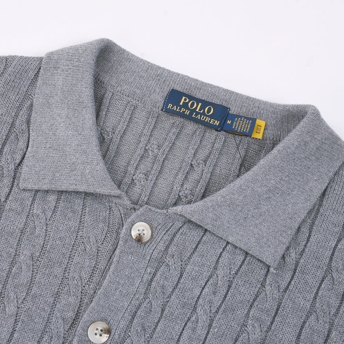 RL-Zeitloser Cardigan im Zopfmuster